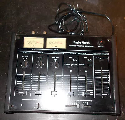 Rare Working Radio Shack Stereo Mixing Console Model 32-1200c Dj Board  • $34.97