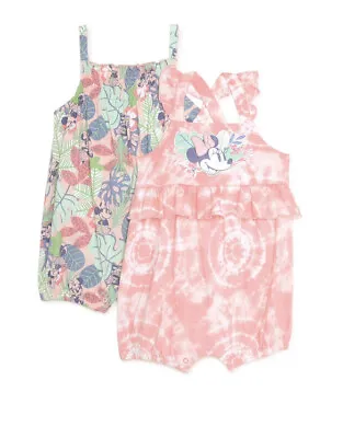 Disney Minnie Mouse Baby Girl Rompers 2 Pack Size 3 - 6 Months • $9.98