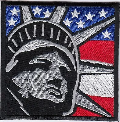 5 Pcs Statue Of Liberty In USA Flag Embroidered Patches 3 X3  Iron-on  • $15