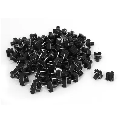 100 Pcs DIP 2 Pin Momentary Push Button Tactile Tact Switches 6 X 6 X 7mm • $8.83