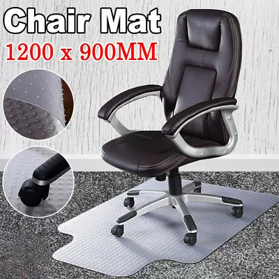$37.09 • Buy Chair Mat Carpet Hard Floor Protectors PVC Home Office Room Computer Mats 120cm