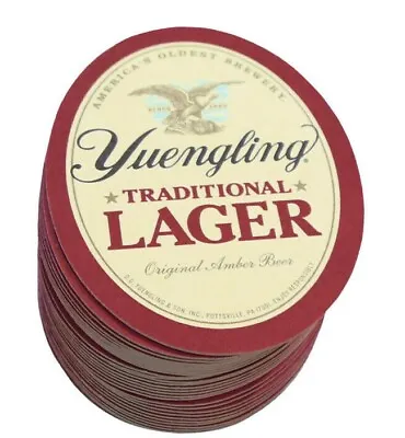 $24.99 • Buy Yuengling Beer Traditional Lager 25 Coaster Set  Americas Oldest Brewery Eagle