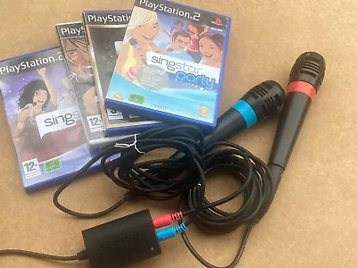 £19.99 • Buy PlayStation 2 SingStar Bundle Microphones ABBA Rock Ballads Party & Rocks