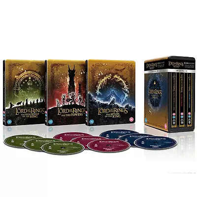 THE LORD OF THE RINGS TRILOGY - LIMITED EDITION 4K ULTRA HD STEELBOOK-Small Dent • £249.99