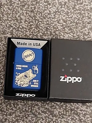 Zippo Lighter..220 Planeta..fish Belly..new In Box • £16.50