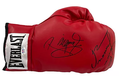 Manny Pacquiao & Juan Manuel Marquez Signed Red RH Leather Boxing Glove PSA • $899.99