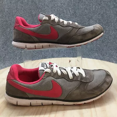 Nike Shoes Womens 10 Eclipse Running Sneakers 324857 061 Gray Leather Lace Up • $34.99