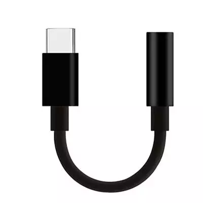 Universal USB Type C To 3.5mm AUX Headphone Adapter Black For Android Cable Z9V7 • $0.99