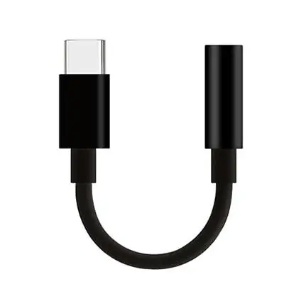 Universal USB Type C To 3.5mm AUX Headphone Adapter Black For Android Cable Z9Y3 • $0.99