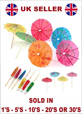 £1.45 • Buy Cocktail Umbrellas Party Drink Decoration Umbrella Birthday Wedding Novelty