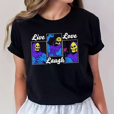 Skeletor Supervillain ShirtLive Laugh Love Monster Skeletor Full Sizefunny  • £39.77