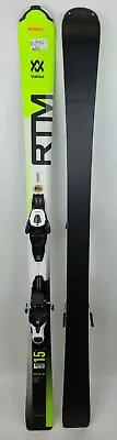 $620 High End Volkl RTM 8.0 Skis And Salomon Lithium 10 Bindings Neon Green Used • $199.99