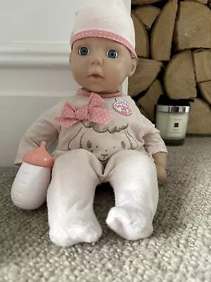 Zapf Creation 36cm Pink My First Baby Annabell Doll Outfit Hat & Bottle • £7.99