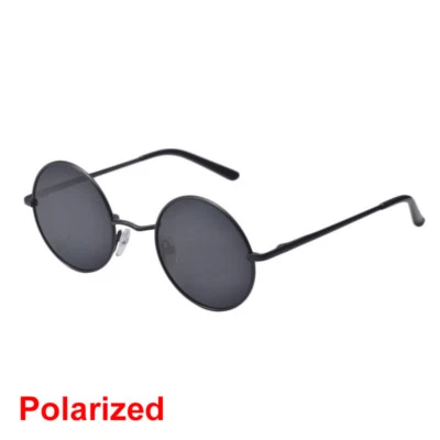 New Vintage Polarized John Lennon Sunglasses Hippie Retro Round Mirrored Glasses • $22