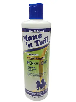 Mane 'n Tail Olive Oil And Keratin Herbal Gro Shampoo 355ml - Nourish Your Hair • £7.99