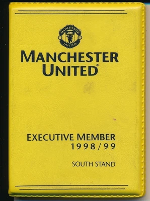£9.99 • Buy MANCHESTER UNITED - Season Ticket Booklet 1998/1999 TREBLE SEASON