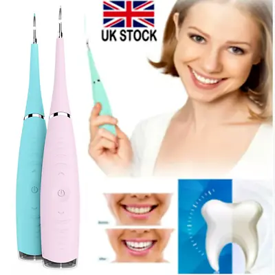 £7.39 • Buy Electric Sonic Dental Scaler Plaque Tartar Calculus Cleaner Remover Tooth Stains