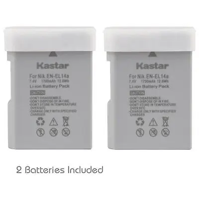 Kastar EL14a Batteries For Nikon D3100 D3200 D3300 D3400 D5100 D5200 D5300 D5500 • $19.99