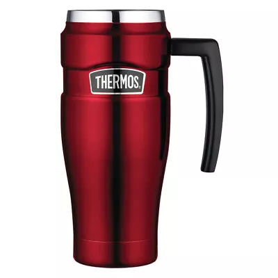 NEW Thermos Stainless Steel King Travel Mug Red 470ml • $34