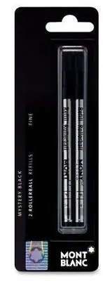 $19.95 • Buy 1 Pack, Genuine MontBlanc Rollerball Refill, Black Fine, Sealed Mont Blanc Pack