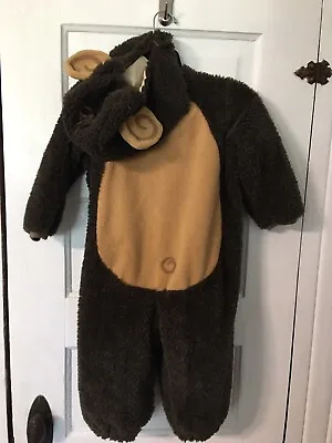 In Character Lil' Monkey Unisex Costume BodySuit Hat 8-24 MO 2T NO TAIL OR SOCKS • $4.40