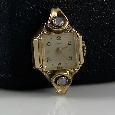 Vintage Libela (Monarch) 10K RGP Watch W/ Two Pearls - For Service/Parts • $25