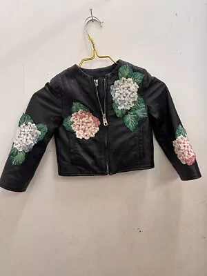 Dolce & Gabbana Short Leather Bomber Jacket For 18-24month Child • £45