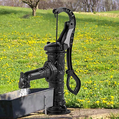 £66.73 • Buy VEVOR Garden Hand Water Pump Well Farm Irrigation Yard Water Feature Cast Iron