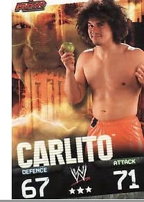 £0.99 • Buy WWE Slam Attax Evolution - Carlito Raw Card