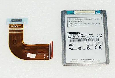 Toshiba HDD1789 100GB 1.8  CE MK1011GAH Dell XTD430 /D420 Hard Drive+0HJ178/ • £23.99