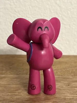 Pocovo Pink Elephant W/blue Backpack Solid Pvc Toy • $9