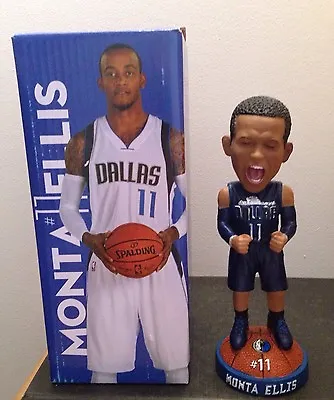 Monta Ellis Dallas Mavericks SGA NIB 2015 Bobblehead Warriors Pacers NBA • $29.99