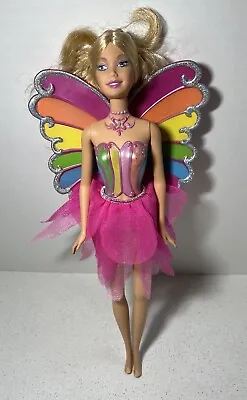 Barbie Doll - Mariposa Fairy Butterfly W/ Rainbow Wings By Mattel • $18