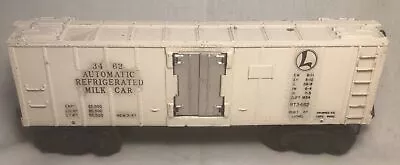Lionel No. 3462 Automatic Refrigerated Milk Car O Gauge  • $7.99
