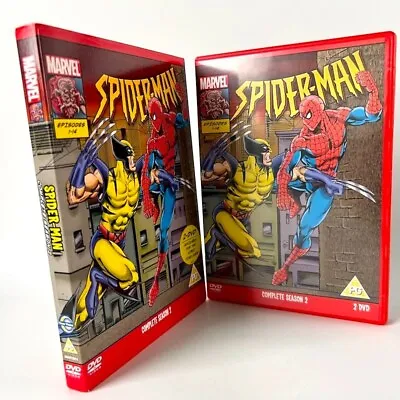 Spider-Man - The Animated Series 2 - Vols.1 And 2 (Region 2 DVD X 2) Free P&P • £24.95