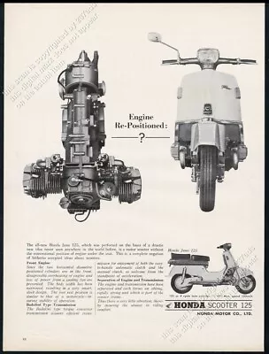 1962 Honda Scooter 125 Photo Vintage Print Ad • $9.99