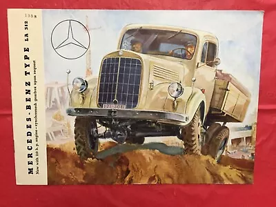 C.1958 MERCEDES-BENZ  TYPE LA 312 TRUCK  German Truck Dealer Sales Brochure • $7.97