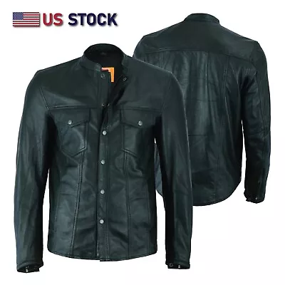 Highway Leather Long Sleeve Leather Shirt - Club Shirt - LIGHTWEIGHT -  HL10499 • $120