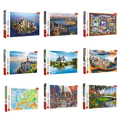 Trefl 1000 Piece Large Adult Jigsaw Puzzle Games City Building Skyline Landmarks • £9.99