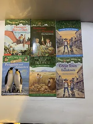 Magic Tree House Lot Of 6 Assorted Kids Chapter Books Complete Paperback 2 Dupes • $10
