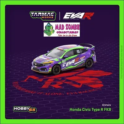 Tarmac Works Hobby 64 - Honda Civic Type-R FK8 EVA Racing – Purple • $41.99