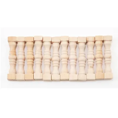 $7.99 • Buy Dollhouse Miniature Set Of 12 Wood Spindles
