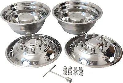 Ford 05-20 F450 F550 10 Lug 19.5  Wheel Simulators Rim Liner Hubcaps Covers 4PCS • $215.99