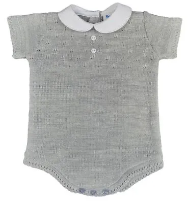 Baby Boy Knitted Romper Suit   • £10.99