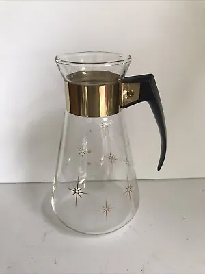 Vtg Pyrex Corning 60s Atomic Star Burst 6 Cup Coffee Pot Carafe Heatproof NO LID • $9.99