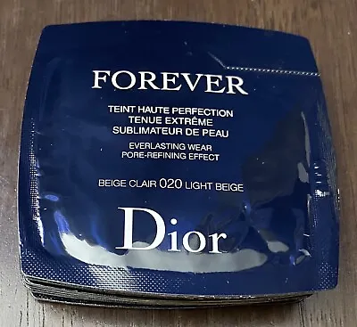 10X Dior Forever Packets Pore Refining Effect Beige Clair 020 Light Beige 1ml. • $10