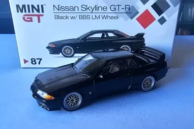 Mini Gt - Nissan Skyline Gtr R32 [black] Lm Bbs Wheels Near Mint Sealed Box 1:64 • $49.95