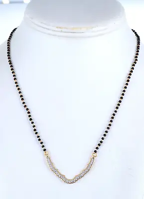 $3550 SJG 18k Yellow Gold Pave Diamond V Shape Black Onyx 22k Chain 17  Necklace • $1450