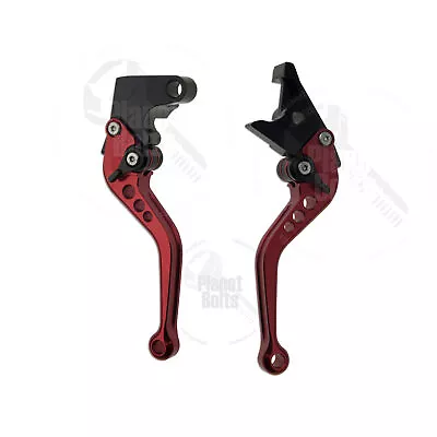Red CNC Shorty Brake Clutch Levers For Yamaha YZF R6 99-04 R1 R6s Control Hand • $34.99