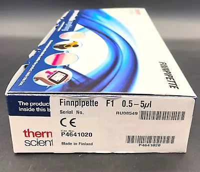 Thermo 4641020N Finnpipette F1 0.5-5µL Variable Volume Single Channel Pipette • $249